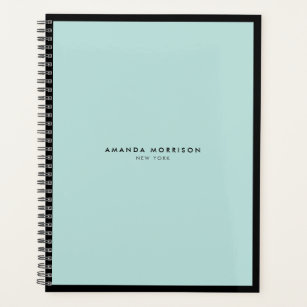 Minimalist Luxury Boutique Black/Mint Appointment Planner