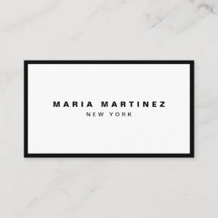 Minimalist Luxury Boutique Black/White Business Card