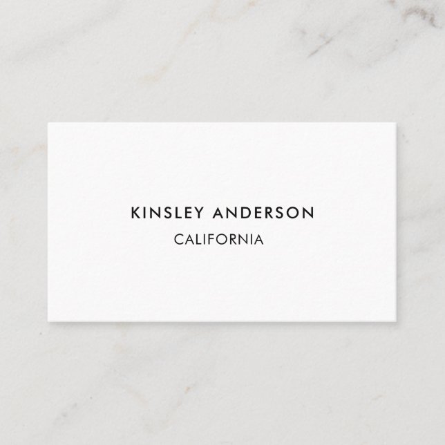 Minimalist Luxury Boutique Business Card (Front)