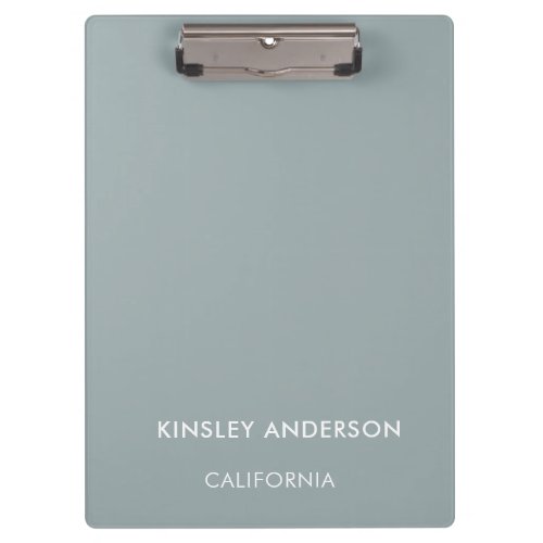 Minimalist Luxury Boutique Dusty Blue Clipboard