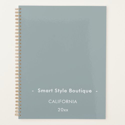 Minimalist Luxury Boutique Dusty Blue Planner