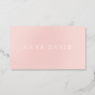 Minimalist Luxury Boutique Fashion Raised Spot UV Business Card