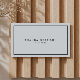 Minimalist Luxury Boutique Gray/Black Business Card