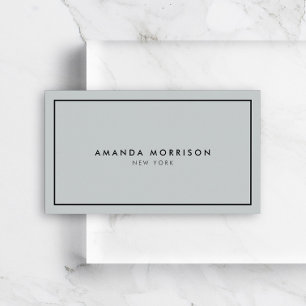 Minimalist Luxury Boutique Gray/Black Business Card