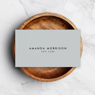 Minimalist Luxury Boutique Gray Business Card
