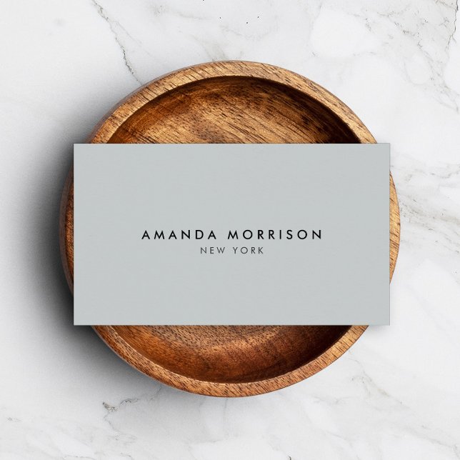 Minimalist Luxury Boutique Gray Business Card (Creator Uploaded)