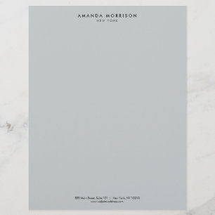 Minimalist Luxury Boutique Gray Letterhead