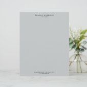 Minimalist Luxury Boutique Gray Letterhead (Standing Front)