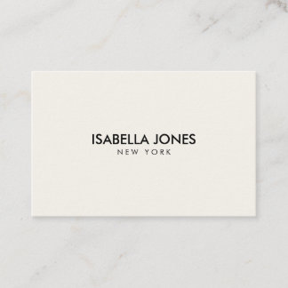 Minimalist Luxury Boutique Ivory Business Card