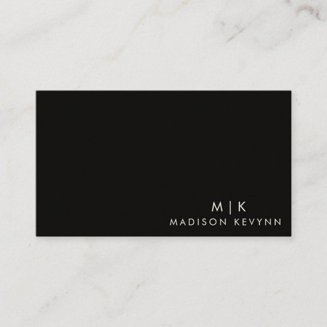 Minimalist Luxury Boutique Ivory Business Card (Front)