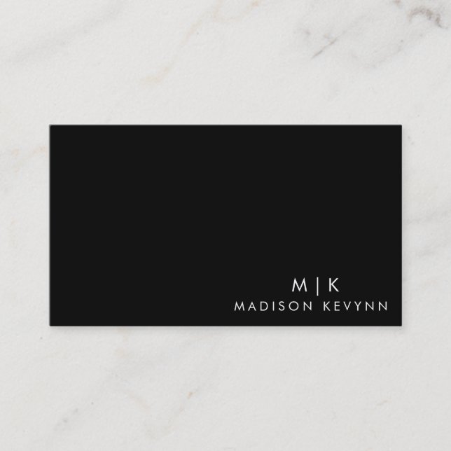 Minimalist Luxury Boutique Ivory Business Card (Front)