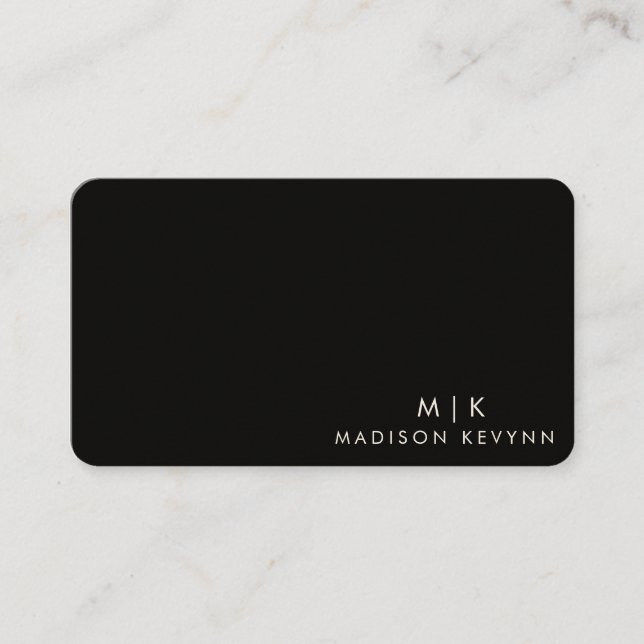 Minimalist Luxury Boutique Ivory Business Card (Front)