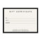 Minimalist Luxury Boutique Ivory Gift Certificate