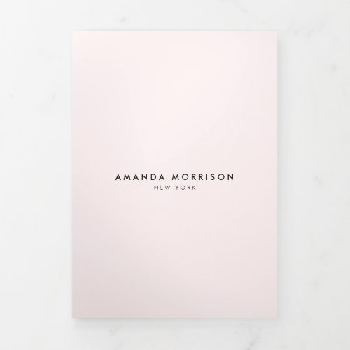 Minimalist Luxury Boutique Pastel Pink Brochure