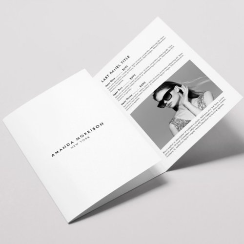 Minimalist Luxury Boutique White Brochure