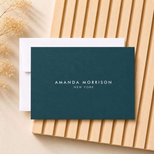 Minimalist Luxury Deep Teal Gift Certificate
