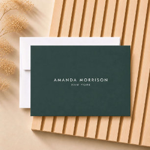 Minimalist Luxury Forest Green Gift Certificate