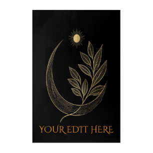 Minimalist Luxury Gold Celestial Gift Decor