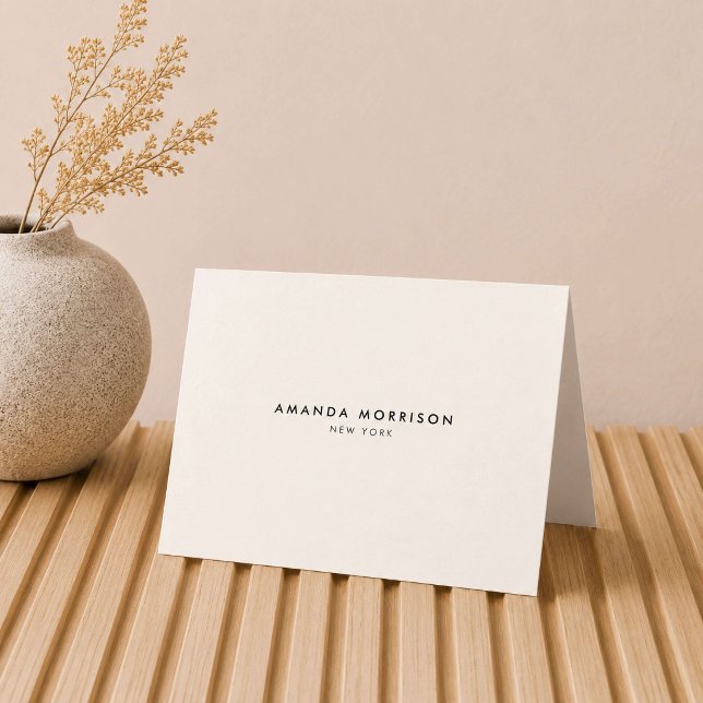 Minimalist Luxury Ivory Blank Note Card (Creator Uploaded)