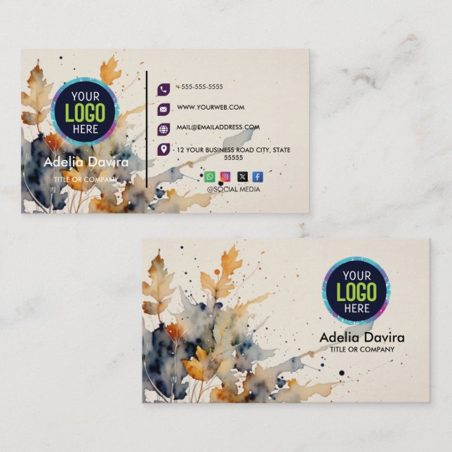 Minimalist Luxury Ivory Flower Boutique  Business Card (Front/Back)