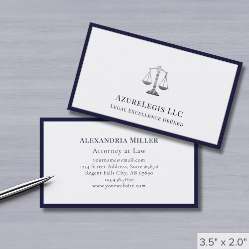 Minimalist Luxury Legal Services Business Card - Product | North Red Vine