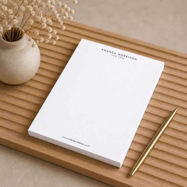 Minimalist Luxury White Notepad (Creator Uploaded)