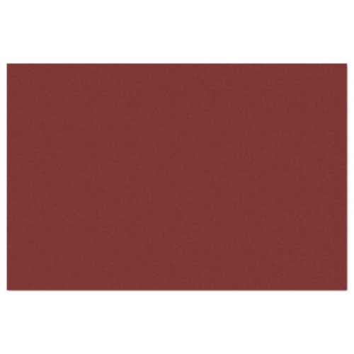 Minimalist Mahogany Red Plain Solid Color Tissue Paper