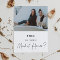 Minimalist Maid of Honor Proposal Photo Card