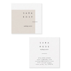 minimalist makeup artist professional business  calling card