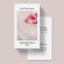 Minimalist Makeup Artist Red Lips Photo Business Card