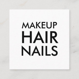 Minimalist makeup artist / salon business card