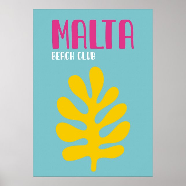 Minimalist Malta Coastal Decor (Front)