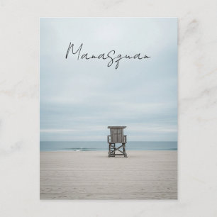Minimalist Manasquan New Jersey Travel Postcard