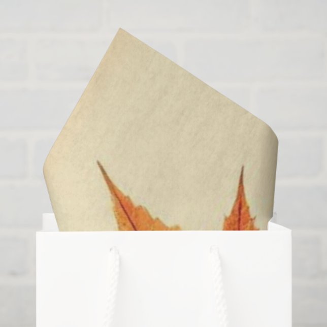 Minimalist Maple Leaves Art – Botanical Print Tissue Paper (Gift Bag)