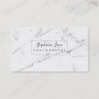 Minimalist Marble Business Cards