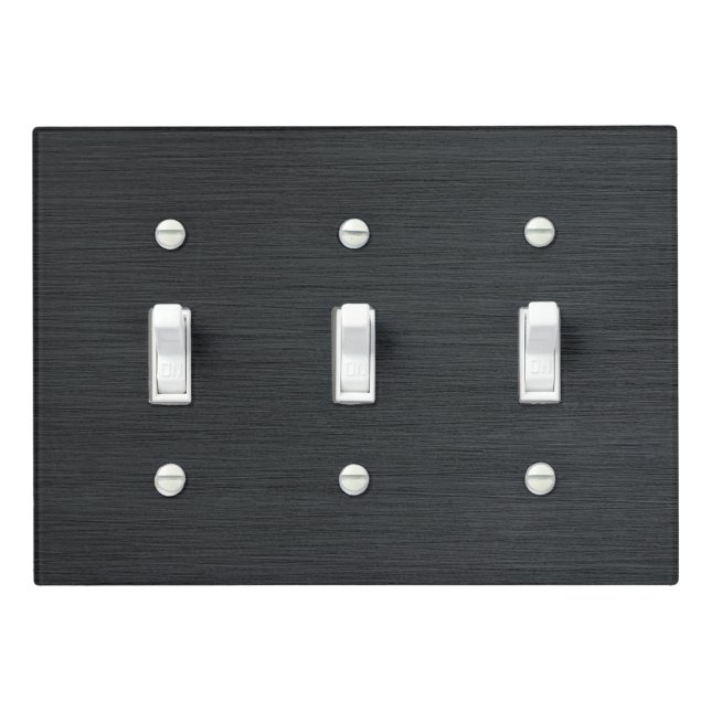 Minimalist Marble Light Switch Covers (In Situ)