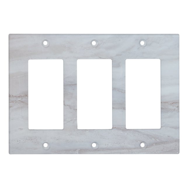 Minimalist Marble Light Switch Covers  (Front)