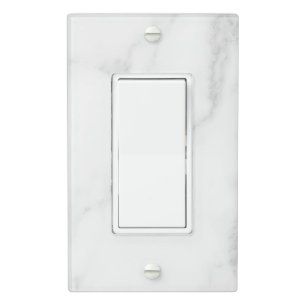 Minimalist Marble Light Switch Covers