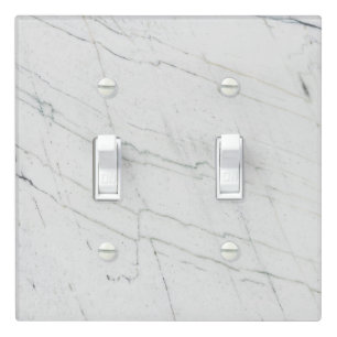 Minimalist Marble Light Switch Covers