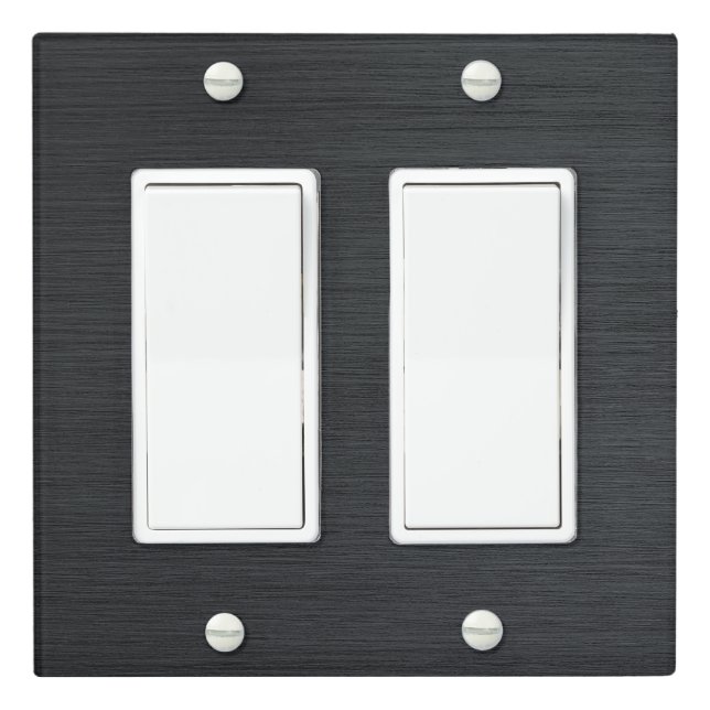 Minimalist Marble Light Switch Covers (In Situ)