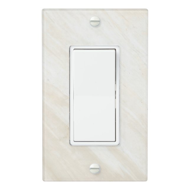 Minimalist Marble Light Switch Covers (In Situ)