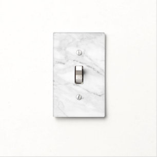 Minimalist Marble Light Switch Covers