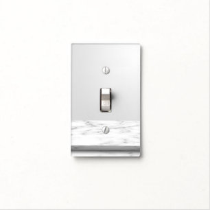 Minimalist Marble Light Switch Covers