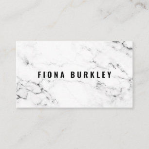 Minimalist Marble Texture Business Card