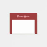 [ Thumbnail: Minimalist Maroon Background and Light Pink Name Notes ]
