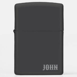 Minimalist Masculine Personalized Stylish Chic  Zippo Lighter