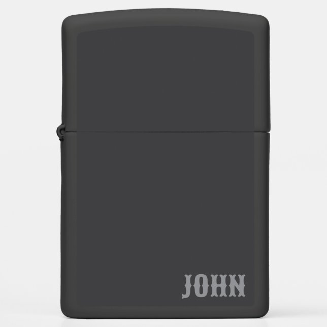 Minimalist Masculine Personalized Stylish Chic  Zippo Lighter (Front)
