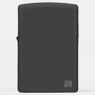 Minimalist Masculine Personalized Stylish Chic Zippo Lighter
