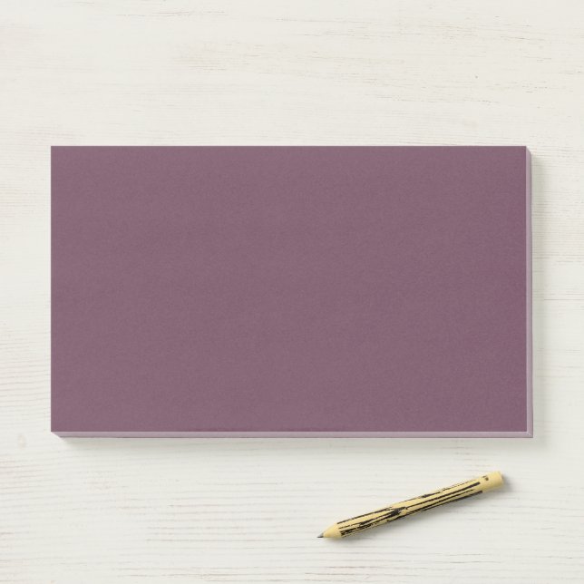 Minimalist Matte Plum Post-It Notes (On Desk)