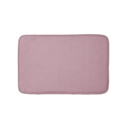 Minimalist mauve solid plain elegant modern chic bath mat